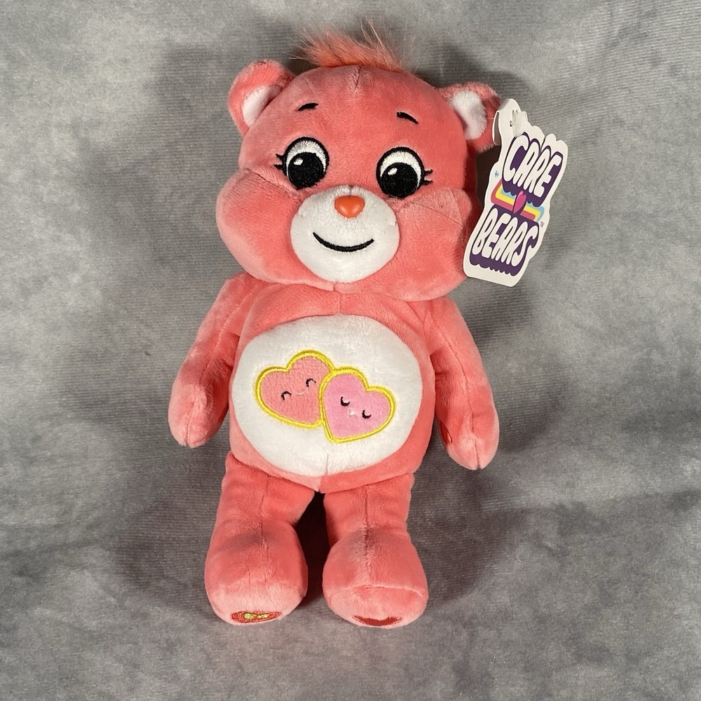 Care Bears Love-A-Lot Bear 8" Beanbag Plush 2003 Play Along Plush Toy NWT